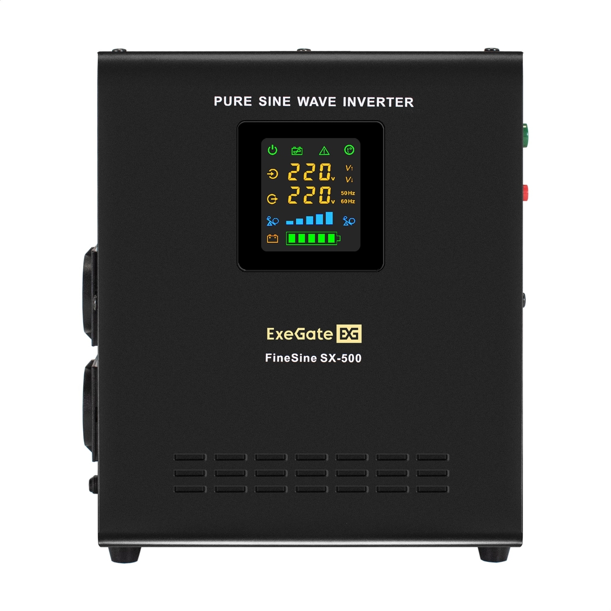UPS (inverter, sinus, for boiler, wall-mounted) ExeGate FineSine SX-500.LCD.AVR.2SH