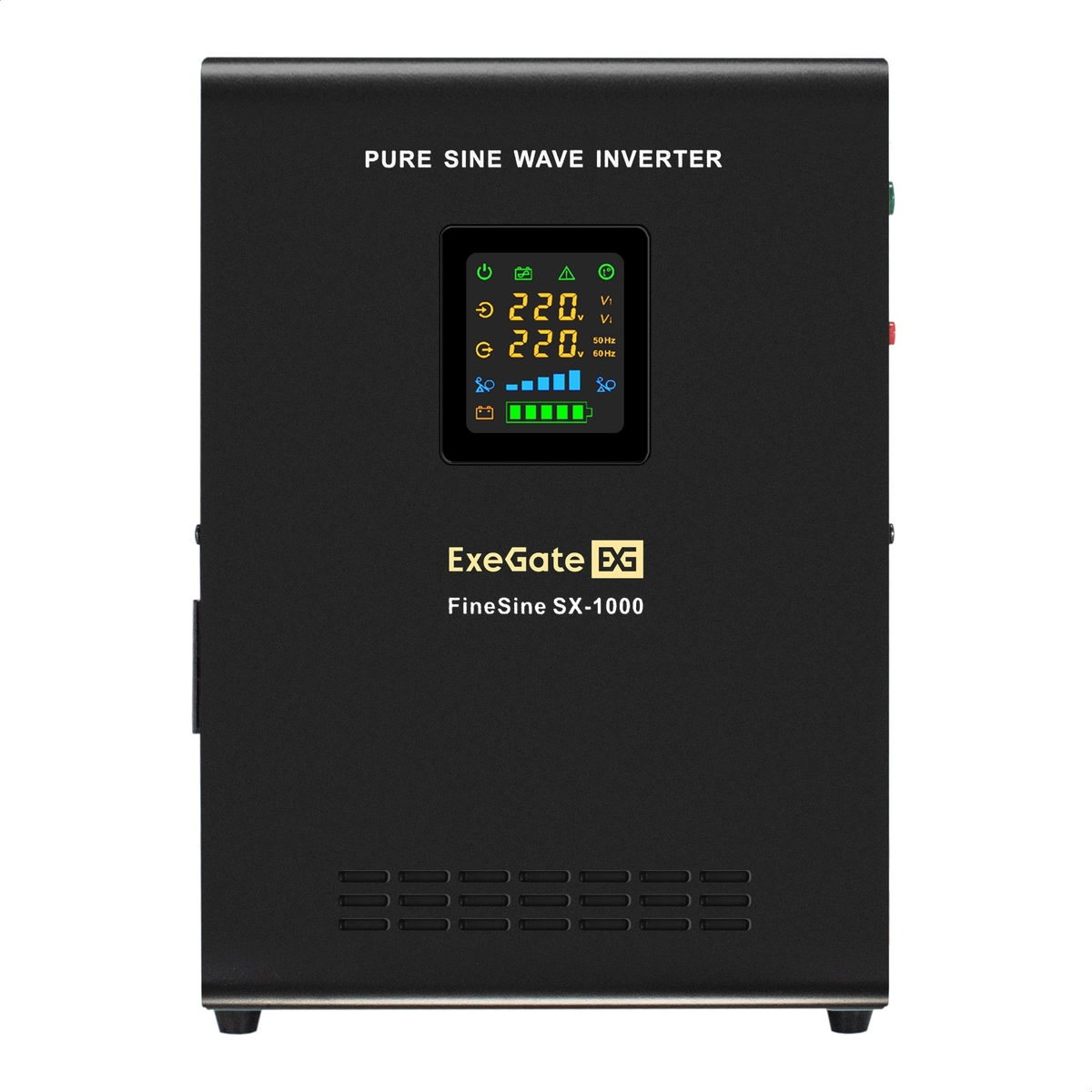 UPS (inverter, sinus, for boiler, wall-mounted) ExeGate FineSine SX-1000.LCD.AVR.2SH