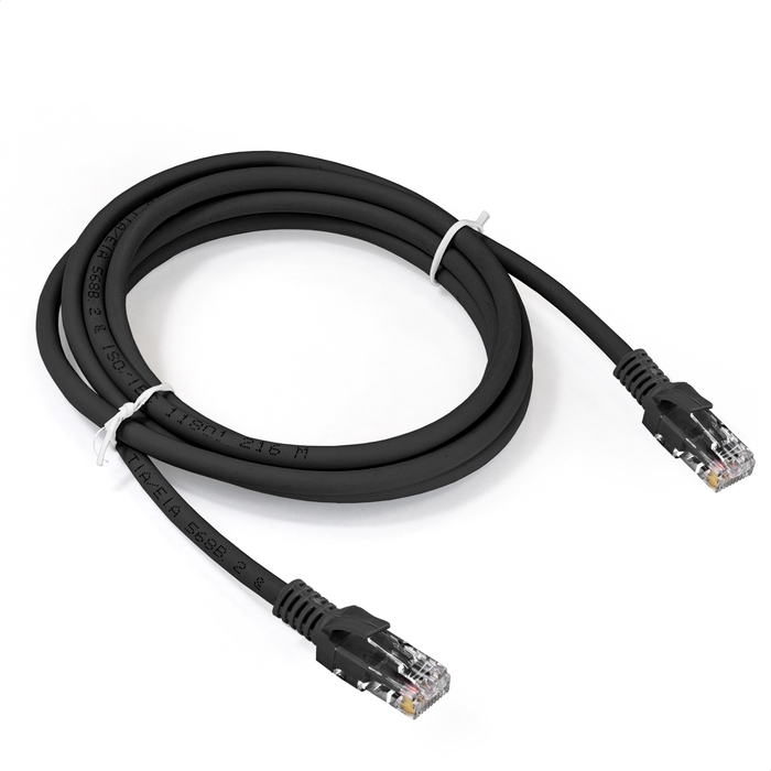 Patch cord ExeGate UTP-RJ45-RJ45-5e-CU-2M-BK Patch cord ExeGate UTP-RJ45-RJ45-5e-CU-2M-BK