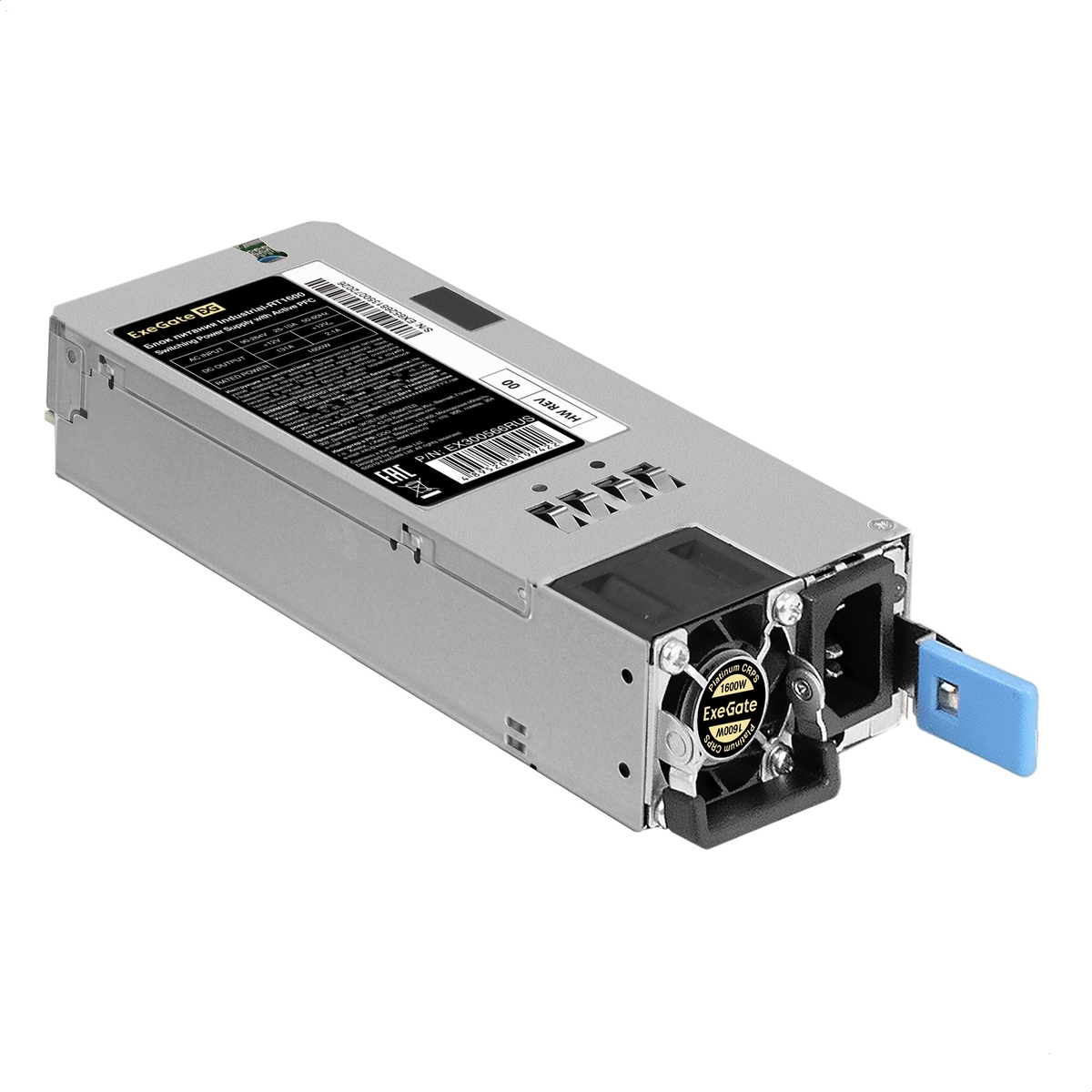 2U Redundant 2x1600W ExeGate Industrial-RT1600 (CRPS) 2U Redundant 2x1600W ExeGate Industrial-RT1600 (CRPS)