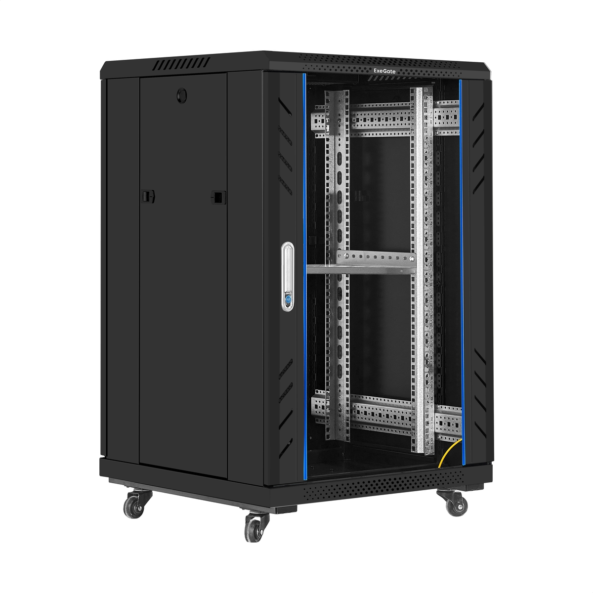 Telecommunication cabinet 19" 18U ExeGate EC-FS-18U.600.600.G.BLACK Telecommunication cabinet 19" 18U ExeGate EC-FS-18U.600.600.G.BLACK