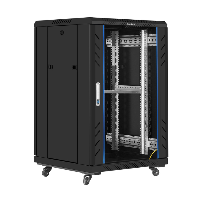 Telecommunication cabinet 19" 18U ExeGate EC-FS-18U.600.600.G.BLACK Telecommunication cabinet 19" 18U ExeGate EC-FS-18U.600.600.G.BLACK