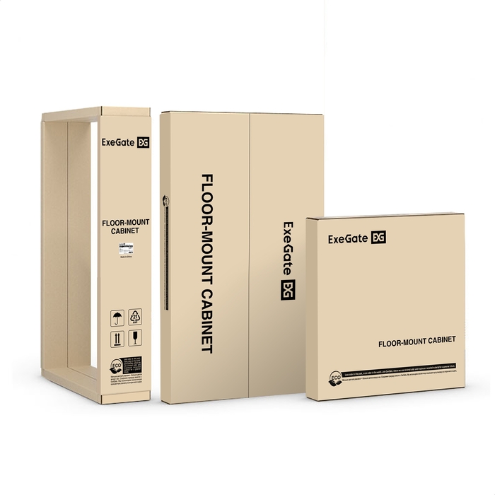 Telecommunication cabinet 19" 18U ExeGate EC-FS-18U.600.600.V.GREY Telecommunication cabinet 19" 18U ExeGate EC-FS-18U.600.600.V.GREY