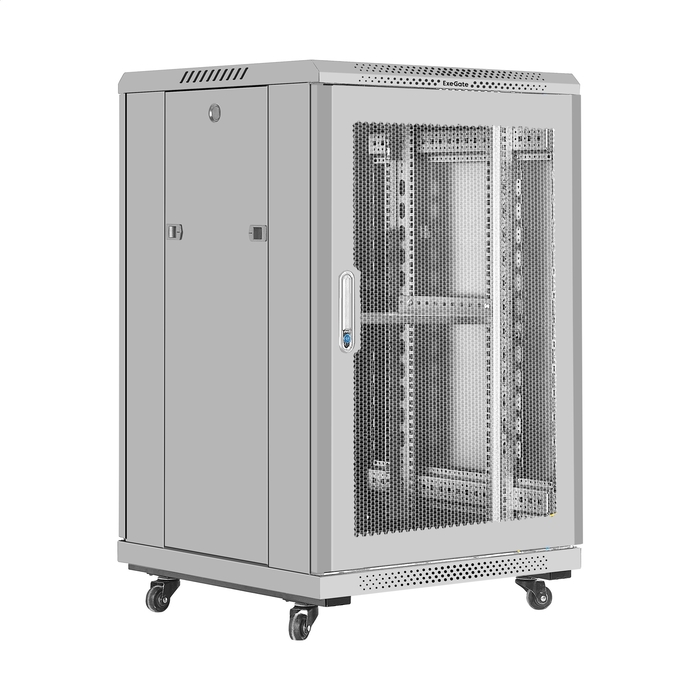 Telecommunication cabinet 19" 18U ExeGate EC-FS-18U.600.600.V.GREY Telecommunication cabinet 19" 18U ExeGate EC-FS-18U.600.600.V.GREY