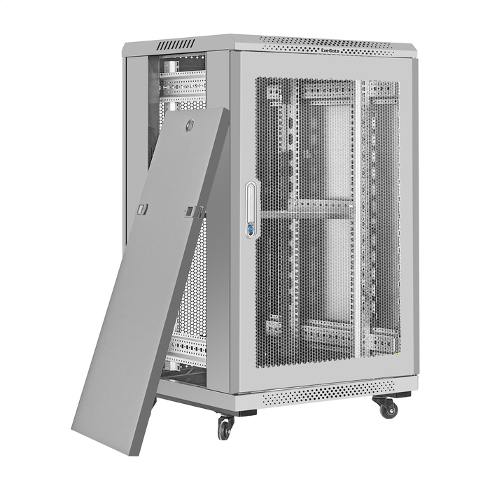 Telecommunication cabinet 19" 18U ExeGate EC-FS-18U.600.600.V.GREY Telecommunication cabinet 19" 18U ExeGate EC-FS-18U.600.600.V.GREY