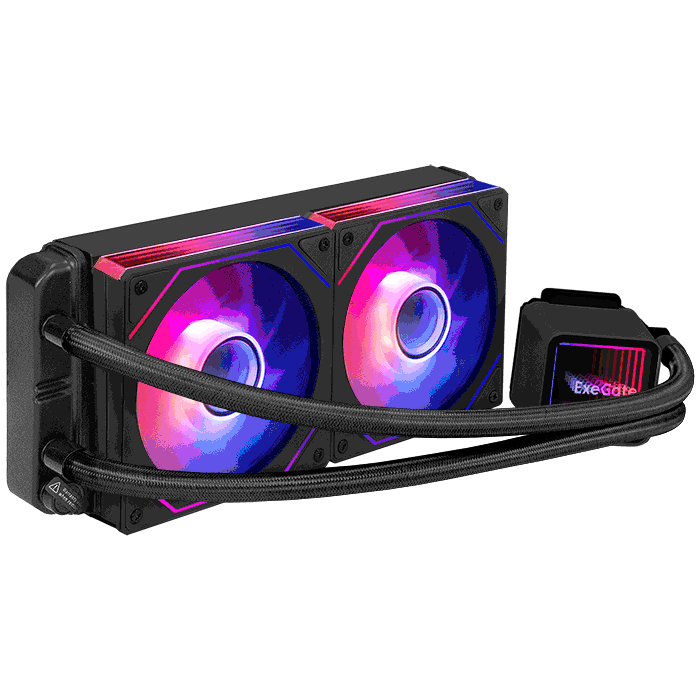 ExeGate BlackWater-240.PRISM.PWM.ARGB.Black ExeGate BlackWater-240.PRISM.PWM.ARGB.Black
