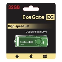 USB flash drive ExeGate Jet 32GB green USB flash drive ExeGate Jet 32GB green