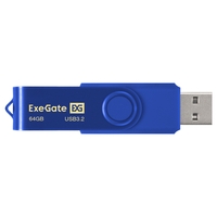Flash drive USB3.2 Gen1 ExeGate Jet Ultra 64GB blue Flash drive USB3.2 Gen1 ExeGate Jet Ultra 64GB blue