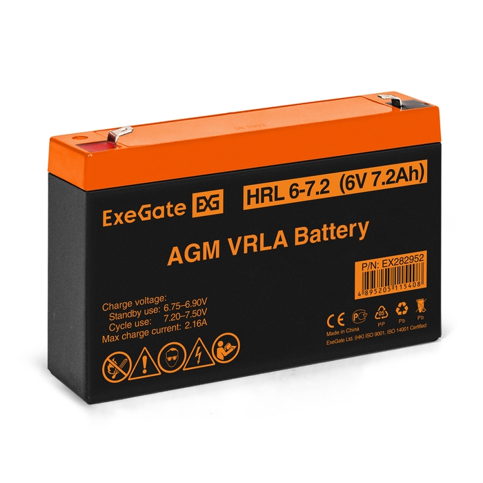 Battery ExeGate HRL 6-7.2 Battery ExeGate HRL 6-7.2