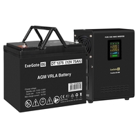 UPS set ExeGate FineSine SX-500.LCD.AVR.2SH + battery DT 1275 (12V, 75Ah), 1 piece UPS set ExeGate FineSine SX-500.LCD.AVR.2SH + battery DT 1275 (12V, 75Ah), 1 piece