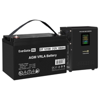 UPS set ExeGate FineSine SX-500.LCD.AVR.2SH + battery DT 12100 (12V, 100Ah), 1 piece UPS set ExeGate FineSine SX-500.LCD.AVR.2SH + battery DT 12100 (12V, 100Ah), 1 piece