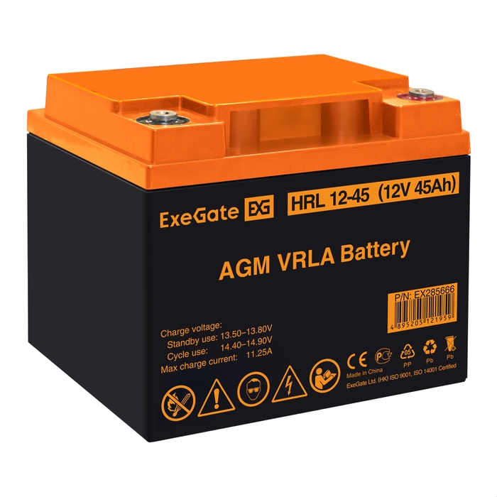 UPS set ExeGate FineSine SX-1000.LCD.AVR.2SH + battery HRL 12-45 (12V, 45Ah), 1 piece UPS set ExeGate FineSine SX-1000.LCD.AVR.2SH + battery HRL 12-45 (12V, 45Ah), 1 piece