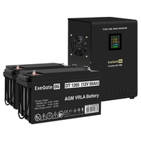 UPS set ExeGate FineSine SX-1500.LCD.AVR.2SH + battery DT 1265 (12V, 65Ah), 2 pcsece UPS set ExeGate FineSine SX-1500.LCD.AVR.2SH + battery DT 1265 (12V, 65Ah), 2 pcsece