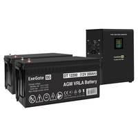 UPS set ExeGate FineSine SX-1500.LCD.AVR.2SH + battery DT 12200 (12V, 200Ah), 2 pcsece UPS set ExeGate FineSine SX-1500.LCD.AVR.2SH + battery DT 12200 (12V, 200Ah), 2 pcsece