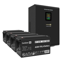 UPS set ExeGate FineSine SX-5000.LCD.AVR.2SH.T + battery DT 12150 (12V, 150Ah), 4 pcsece UPS set ExeGate FineSine SX-5000.LCD.AVR.2SH.T + battery DT 12150 (12V, 150Ah), 4 pcsece