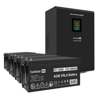 UPS set ExeGate FineSine SX-5000.LCD.AVR.2SH.T + battery DT 12200 (12V, 200Ah), 4 pcsece UPS set ExeGate FineSine SX-5000.LCD.AVR.2SH.T + battery DT 12200 (12V, 200Ah), 4 pcsece