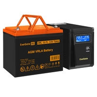 UPS set ExeGate SineTower SZ-600.LCD.AVR.1SH + battery HRL 12-75 (12V, 75Ah), 1 piece UPS set ExeGate SineTower SZ-600.LCD.AVR.1SH + battery HRL 12-75 (12V, 75Ah), 1 piece
