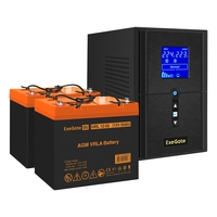 UPS set ExeGate SineTower SZ-1500.LCD.AVR.2SH.1C13.USB + battery HRL 12-55 (12V, 55Ah), 2 pcsece UPS set ExeGate SineTower SZ-1500.LCD.AVR.2SH.1C13.USB + battery HRL 12-55 (12V, 55Ah), 2 pcsece
