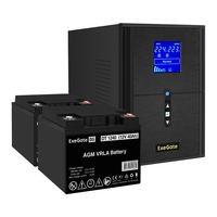 UPS set ExeGate SineTower SZ-2000.LCD.AVR.3SH.1C13.USB + battery DT 1240 (12V, 40Ah), 2 pcsece UPS set ExeGate SineTower SZ-2000.LCD.AVR.3SH.1C13.USB + battery DT 1240 (12V, 40Ah), 2 pcsece