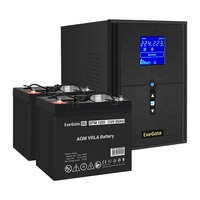 UPS set ExeGate SineTower SZ-2000.LCD.AVR.3SH.1C13.USB + battery DTM 1255 (12V, 55Ah), 2 pcsece UPS set ExeGate SineTower SZ-2000.LCD.AVR.3SH.1C13.USB + battery DTM 1255 (12V, 55Ah), 2 pcsece