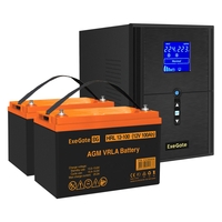 UPS set ExeGate SineTower SZ-2000.LCD.AVR.3SH.1C13.USB + battery HRL 12-100 (12V, 100Ah), 2 pcsece UPS set ExeGate SineTower SZ-2000.LCD.AVR.3SH.1C13.USB + battery HRL 12-100 (12V, 100Ah), 2 pcsece