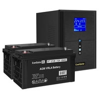 UPS set ExeGate SineTower SZ-2000.LCD.AVR.3SH.1C13.USB + battery DT 12120 (12V, 120Ah), 2 pcsece UPS set ExeGate SineTower SZ-2000.LCD.AVR.3SH.1C13.USB + battery DT 12120 (12V, 120Ah), 2 pcsece