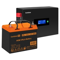 UPS set ExeGate IdealSine SR-600.LCD.2SH + battery HRL 12-33 (12V/33Ah), 1 piece UPS set ExeGate IdealSine SR-600.LCD.2SH + battery HRL 12-33 (12V/33Ah), 1 piece