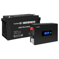 UPS set ExeGate IdealSine SR-1000.LCD.2SH + battery DT 12120 (12V/120Ah), 1 piece UPS set ExeGate IdealSine SR-1000.LCD.2SH + battery DT 12120 (12V/120Ah), 1 piece