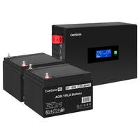 UPS set ExeGate IdealSine SR-1500.LCD.2SH + battery DT 1226 (12V/26Ah), 2 pcsece UPS set ExeGate IdealSine SR-1500.LCD.2SH + battery DT 1226 (12V/26Ah), 2 pcsece