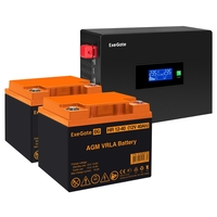 UPS set ExeGate IdealSine SR-1500.LCD.2SH + battery HR 12-40 (12V/40Ah), 2 pcsece UPS set ExeGate IdealSine SR-1500.LCD.2SH + battery HR 12-40 (12V/40Ah), 2 pcsece