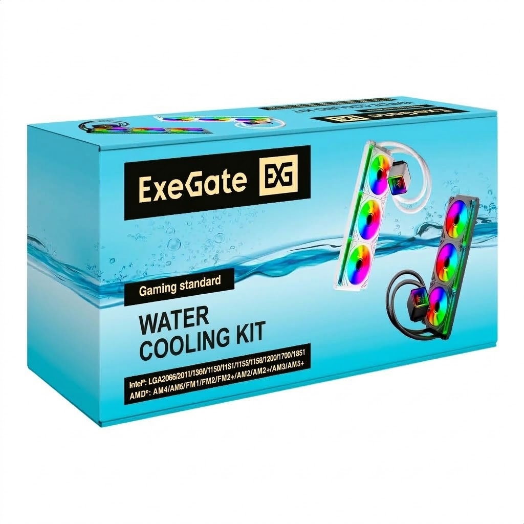 ExeGate DigitalFreezer-360.PWM.ARGB.Black ExeGate DigitalFreezer-360.PWM.ARGB.Black