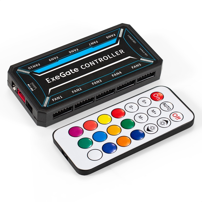 Hub controller with remote control ExeGate EXH6P.ARGB