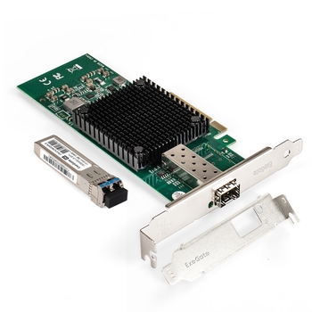  Set Single-Mode 10KM Adapter SFP+EXE-X520-DA1 + Transceiver EXT-10G-SM1310-LC2-10KM