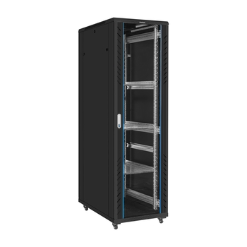 Telecommunication cabinet 19" 42U EC-FS-42U.600.1000.G.V.BLACK