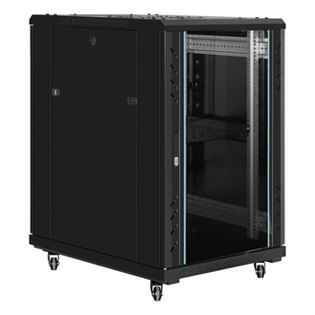 Telecommunication cabinet 19" 18U EC-FS-18U.600.800.G.BLACK