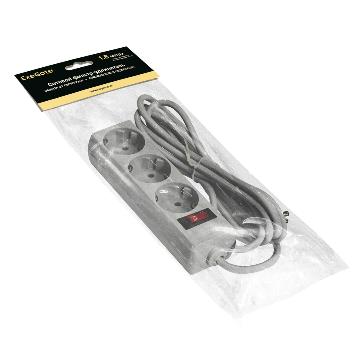 Surge protector ExeGate SP-3-1.8G