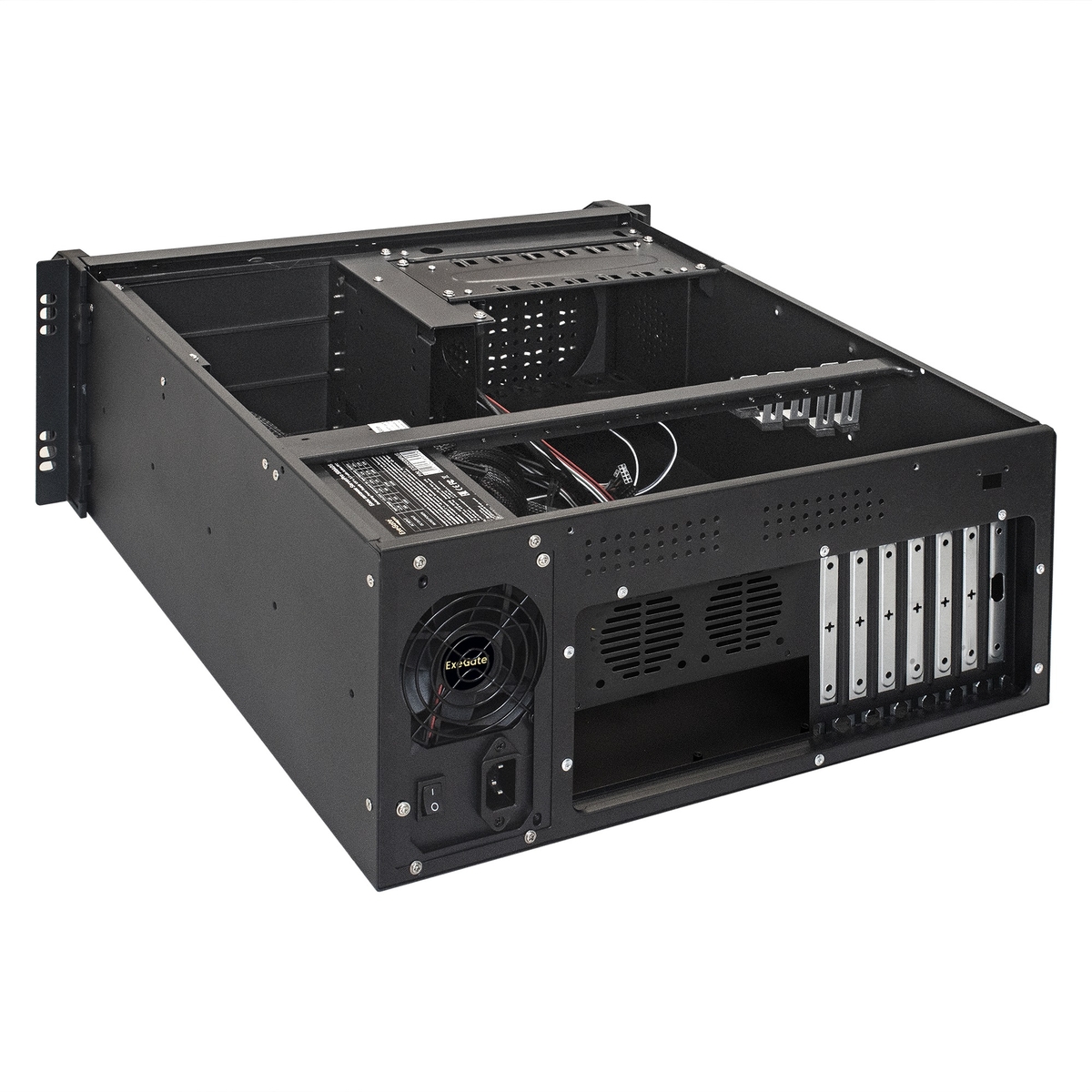 Server case ExeGate Pro 4U450-16/4U4019S/RM-500ADS