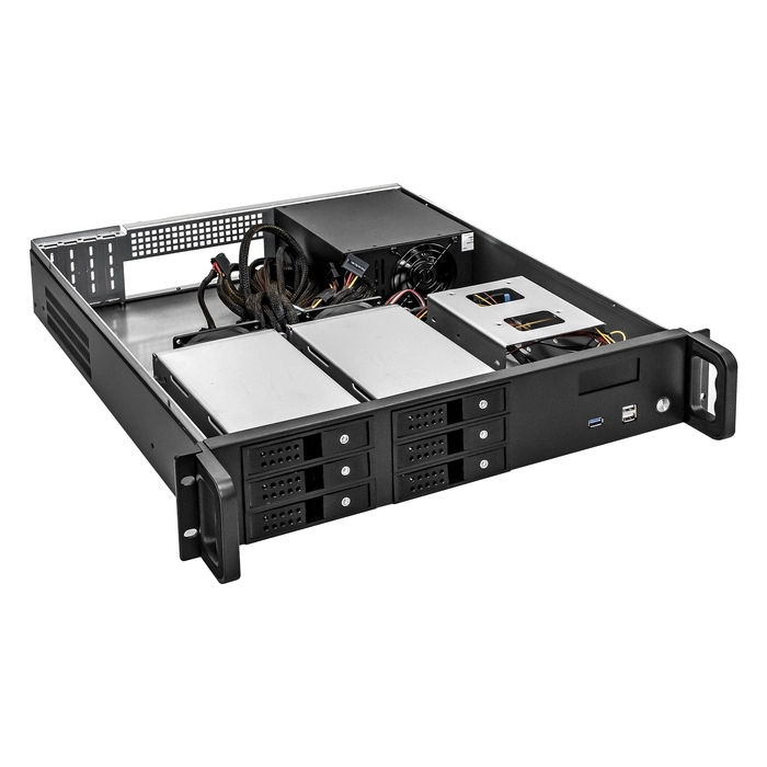Server case ExeGate Pro 2U480-HS06/600ADS
