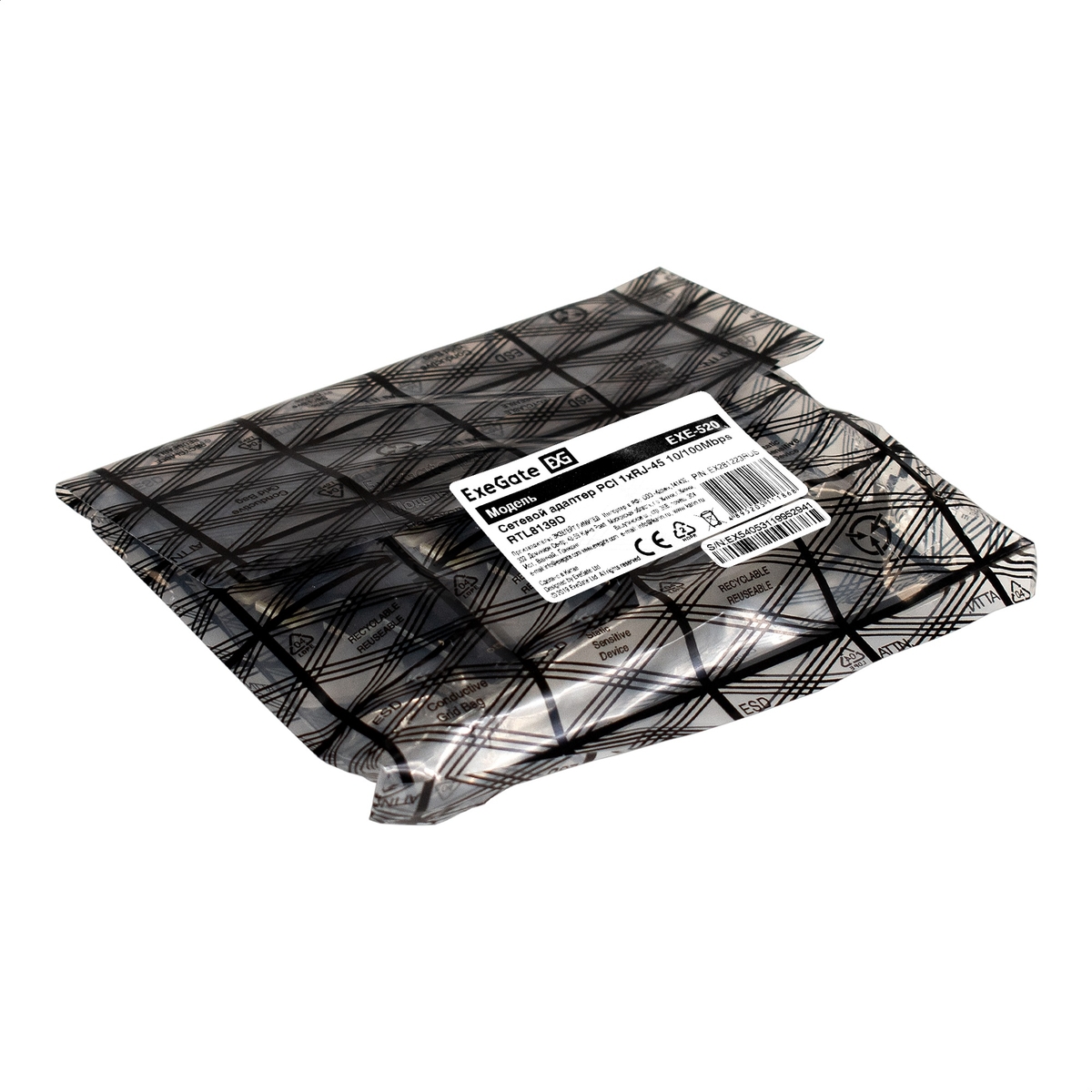 Lan adapter ExeGate EXE-520 PCI 10/100Mbps RTL8139D