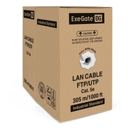 Cable ExeGate SFTP4-C5e-CU-S24-IN-PVC-GY-305 SFTP