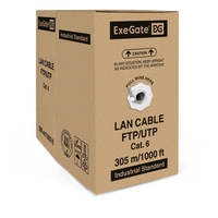 Cable ExeGate FUTP4-C6-CU-S23-IN-PVC-GY-305 FTP