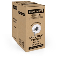 Cable ExeGate Special UTP4-C5e-CCA-S26-IN-PVC-GY-100 UTP