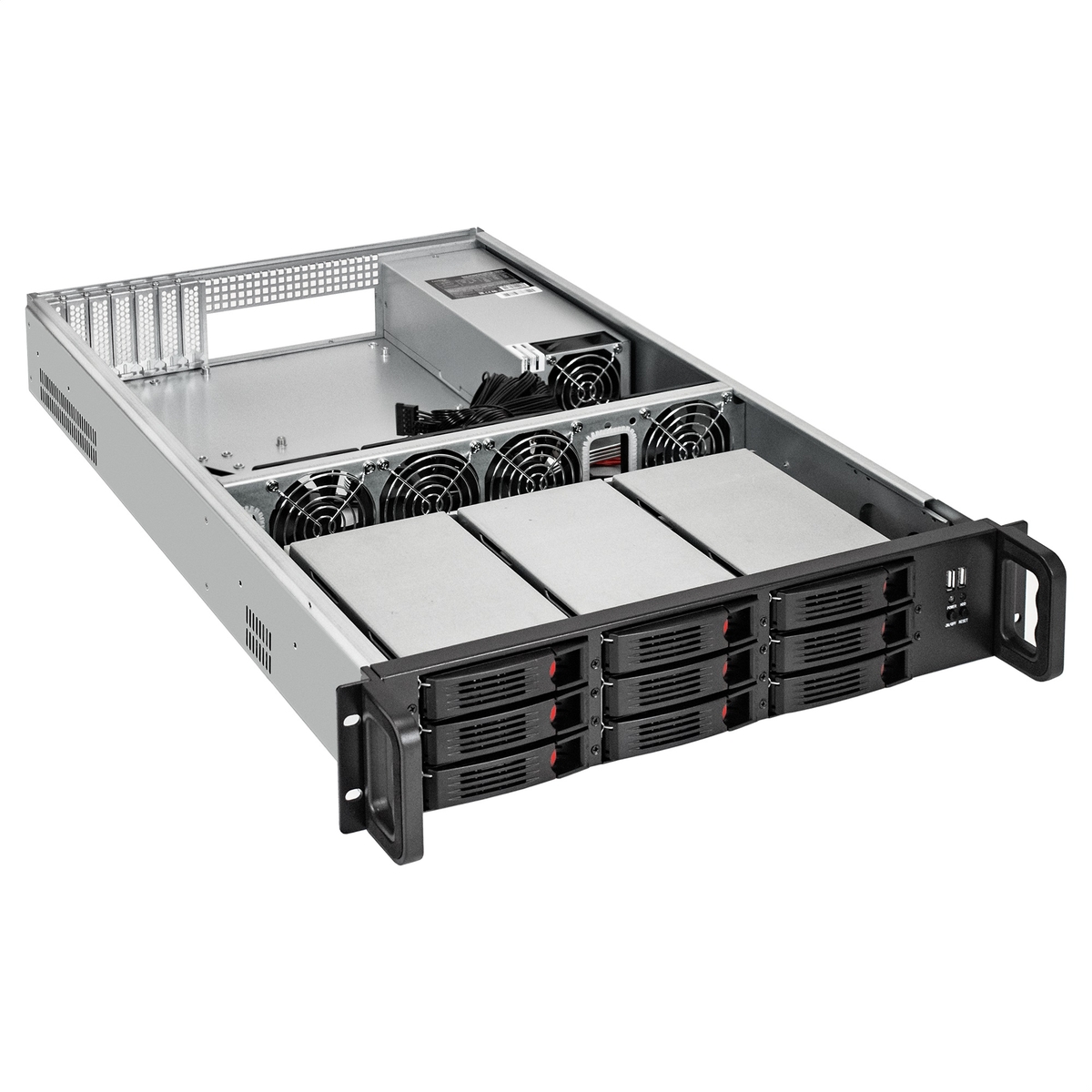 Server case ExeGate Pro 2U650-HS09/2U-800ADS
