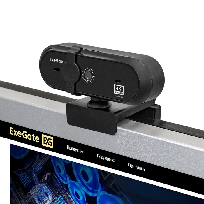 Web camera ExeGate Stream HD 4000 4K UHD T-Tripod