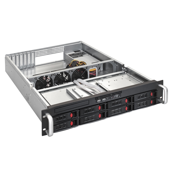 Server case ExeGate Pro 2U550-HS08/1U-1000ADS