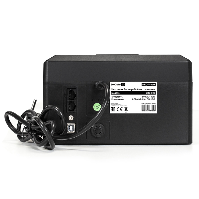 UPS ExeGate NEO Smart LHB-800.LCD.AVR.8SH.CH.USB