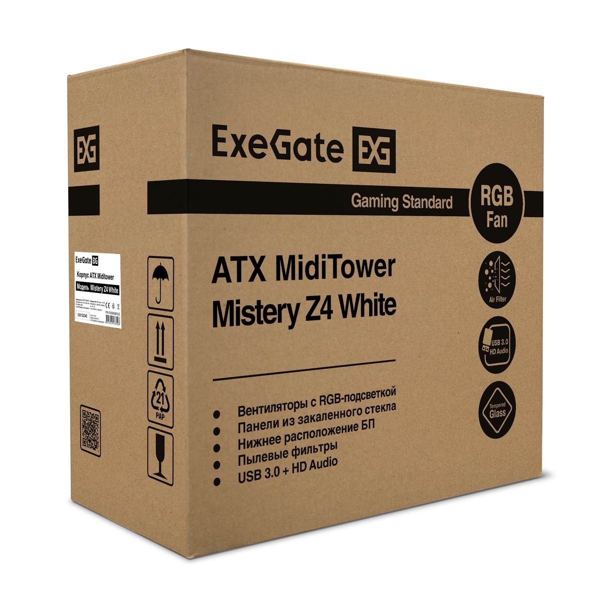 Miditower ExeGate Mistery Z4-NPX500 White