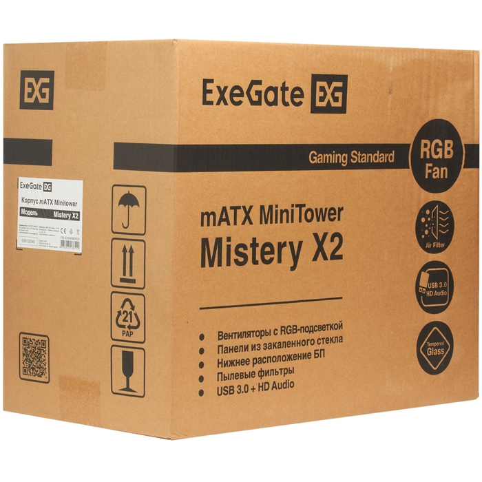 Minitower ExeGate Mistery X2-NPX400