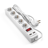 Surge protector extension cord with USB charging ExeGate SP-5-USB-1.8W