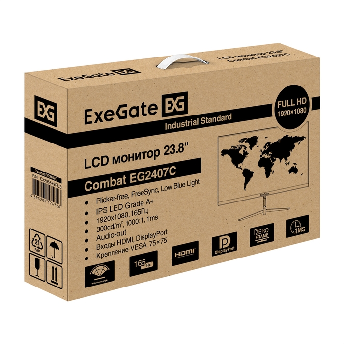 Monitor 23.8" ExeGate Combat EG2407C